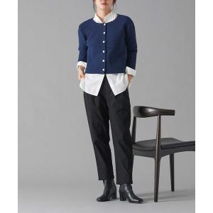パンツ Tuche/トゥシェ　テーパードパンツ　レーヨン混素材 ストレッチ アンクル丈 レディース