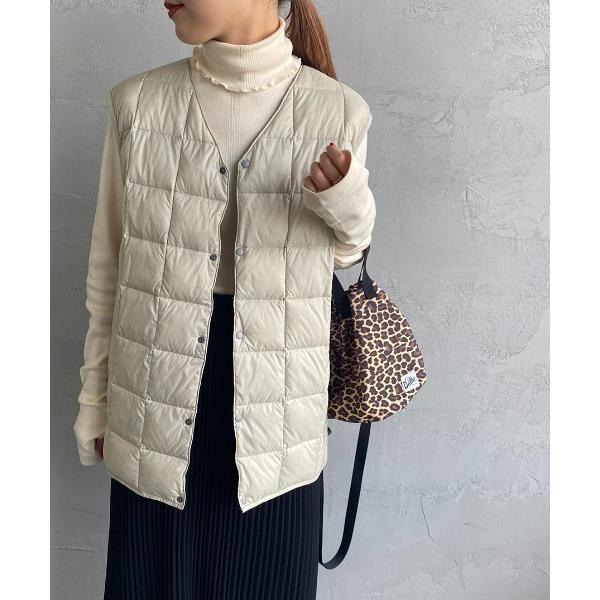 ダウンベスト ベスト 「WEB限定」「TAION/タイオン」 Vネック インナーダウンベスト レディ...