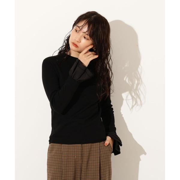 ニット セーター カフスドッキングニット レディース