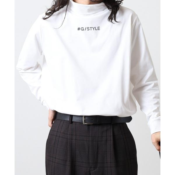 tシャツ ハイネック ロゴ 長袖 プリントTシャツ メンズ レディース