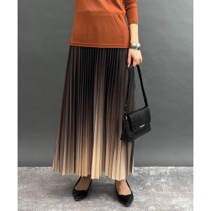 スカート グラデーションプリーツスカート