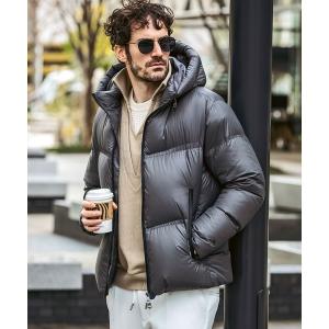BREATH ダウンジャケット ブラック L 定価66,000 BREATH ダウンジャケット ダウン FAUX LEATHER DOWN JACKET メンズ