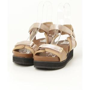 「Mazell」 フラットサンダル M ベージュ レディース