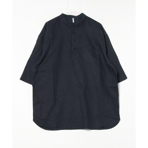 「The DUFFER of ST.GEORGE」 半袖シャツ X-LARGE ネイビー メンズ