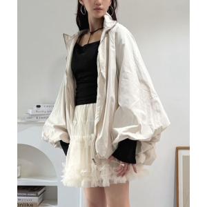 ブルゾン アウター バルーンシルエットビッグブルゾン レディース