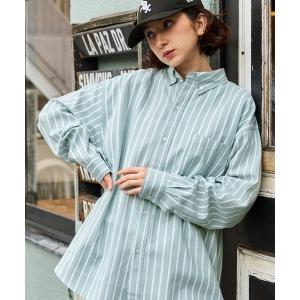 「BARK MANHATTAN」 長袖シャツ M グリーン メンズ