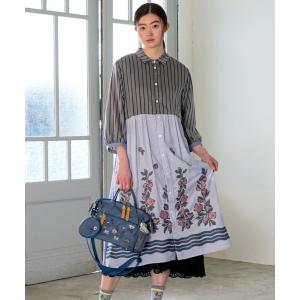 SUPER HAKKA（スーパーハッカ） シャツワンピース ソフトコーデュロイ