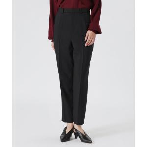 スラックス パンツ フロントダーツテーパードパンツ レディース