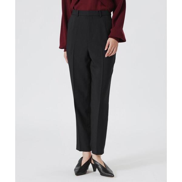 スラックス パンツ フロントダーツテーパードパンツ レディース