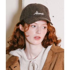 キャップ 帽子 ALAND／チェックキャップ レディース