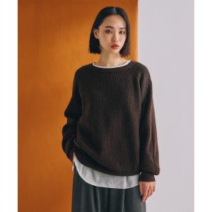 ニット セーター 「WEB限定」アイスクリームクルーニットDX　590668 レディース