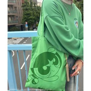 トートバッグ パワーパフガールズコラボ クローズアップトートバッグ レディース メンズ