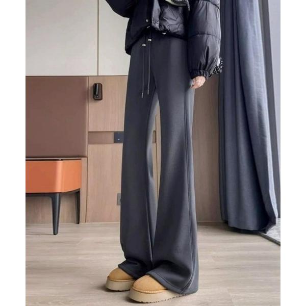 パンツ 旬なフルレングスカービングパンツ レディース