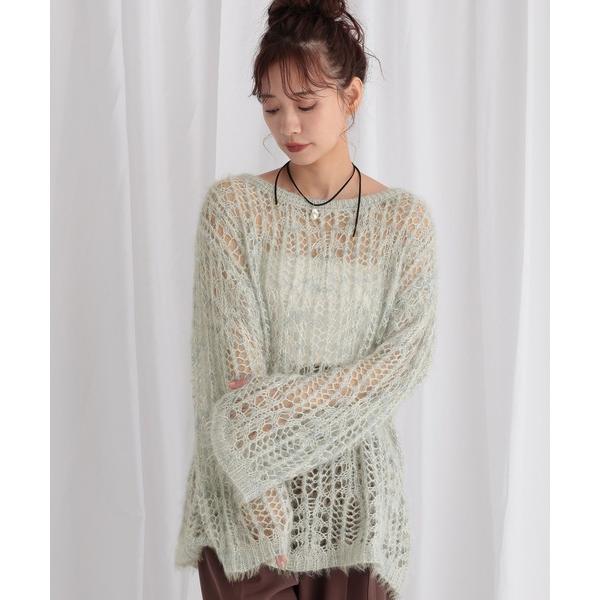 ニット セーター モヘヤライクスカシニット 582023 レディース