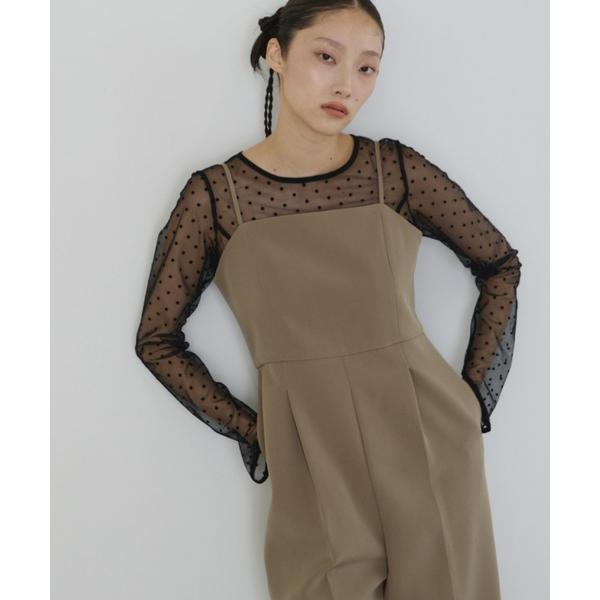 ブラウス シャツ ドットシアートップス / dot sheer tops レディース