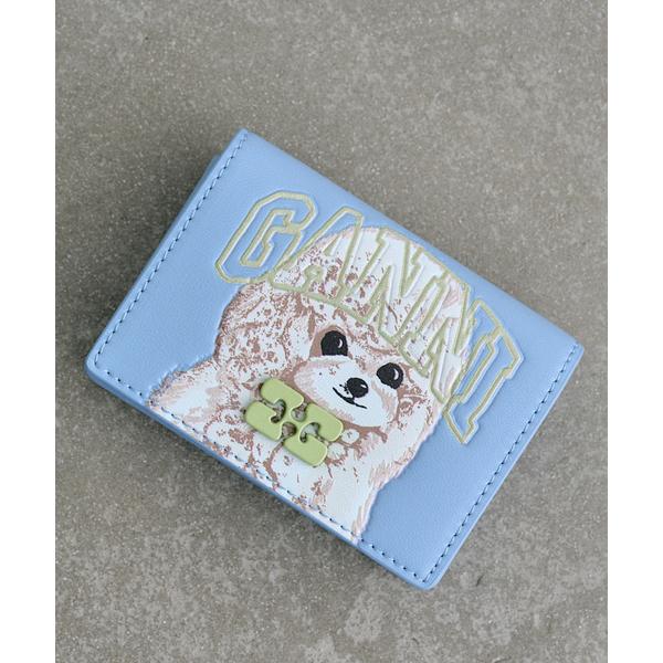 カードケース GANNI/ガニー Ganni Bou Card Holder With Flap A...