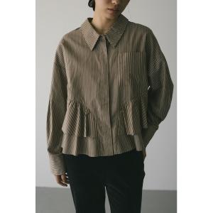 ブラウス シャツ ティアードフリルシャツ レディース