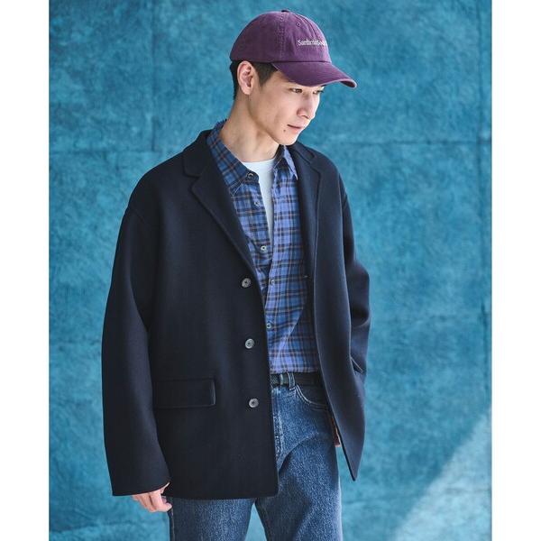 コート ジャケット ウール ナイロン リバー ジャコット アウター メンズ