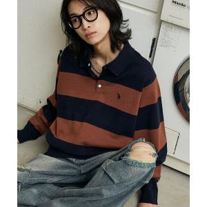 ポロシャツ U.S. POLO ASSN./ユーエスポロアッスン 別注 SWEAT LIKE KNIT POLO/スウェットライクニットポロシャツ(限
