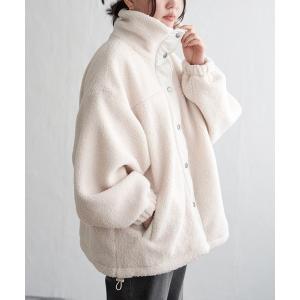 ブルゾン アウター ボアスタンドブルゾン レディース