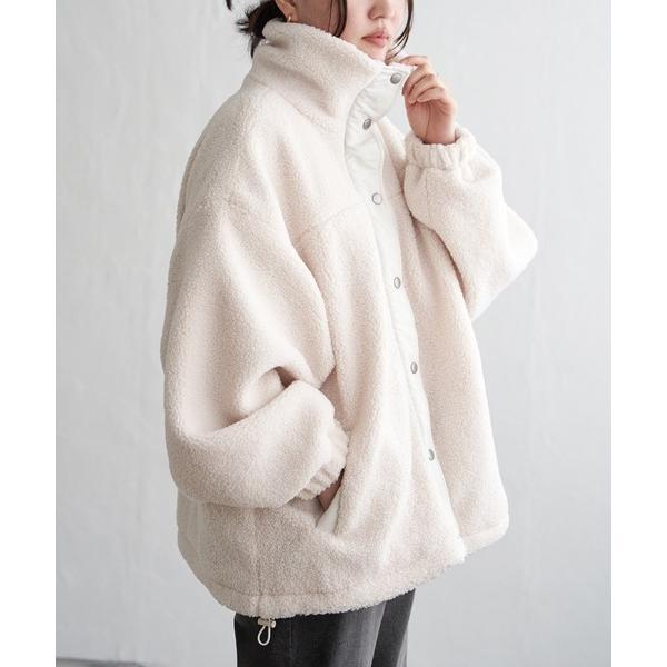 ブルゾン アウター ボアスタンドブルゾン レディース