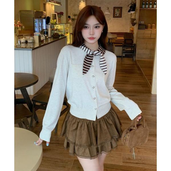 スカート ベロアティアードスカート