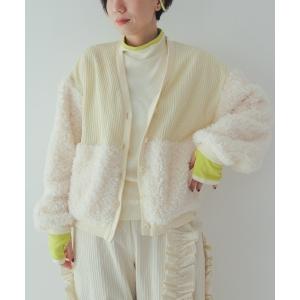 カーディガン もこもこニットカーディガン レディース