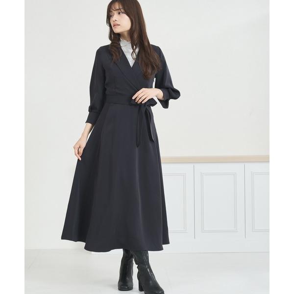 ワンピース WEB限定 2025秋冬新作 テーラードフレアワンピース