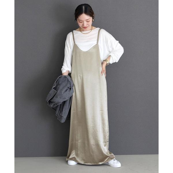 ワンピース サテンキャミワンピース