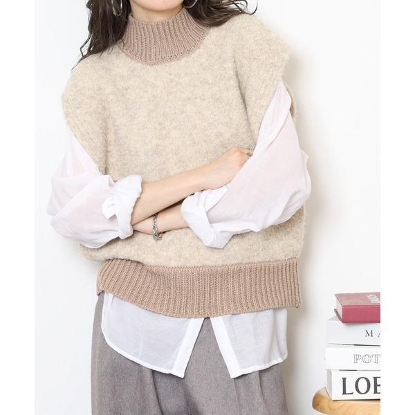 ベスト ジレ ブークレニットベスト レディース