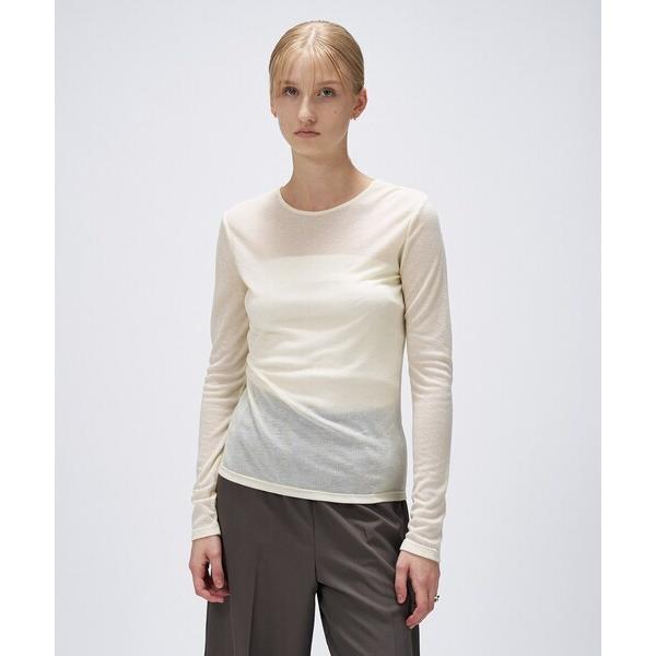 tシャツ 「手洗い可」シアークルーネックプルオーバー レディース