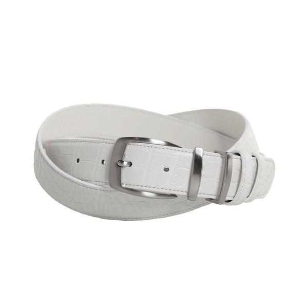 ベルト クロコダイルレザー メンズベルト マット加工 35mm メンズ