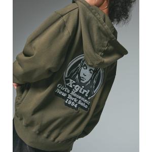 パーカー MESSAGE AND FACE ZIP UP SWEAT HOODIE レディース メンズ
