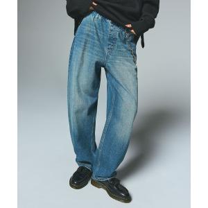 ワイドパンツ ジーンズ デニム デニムパンツ BARREL FIT EASY DENIM PANTS レディース メンズ