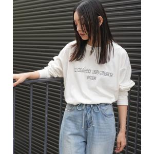 tシャツ フレンチフォントロンT レディースの商品画像