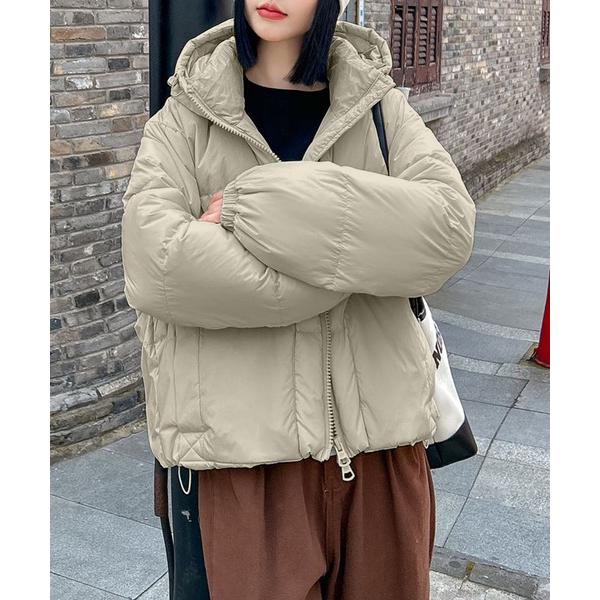 ダウンコート ダウンジャケット シンプルショートダウン レディース