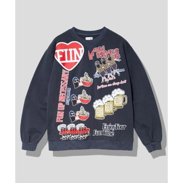 tシャツ modem design/モデムデザイン　総柄おじさんロンTee-2 メンズ レディース