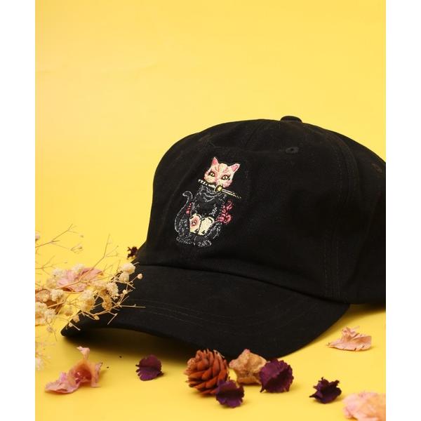 キャップ 帽子 RUBEN JANANESE CAT ジャパ猫 刺繍 6パネルキャップ レディース ...