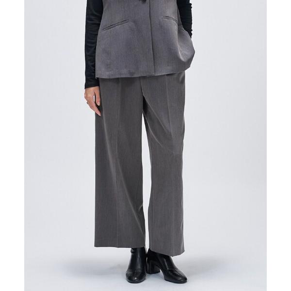 パンツ 「セットアップ／マシンウォッシュ」イージータックワイドパンツ レディース