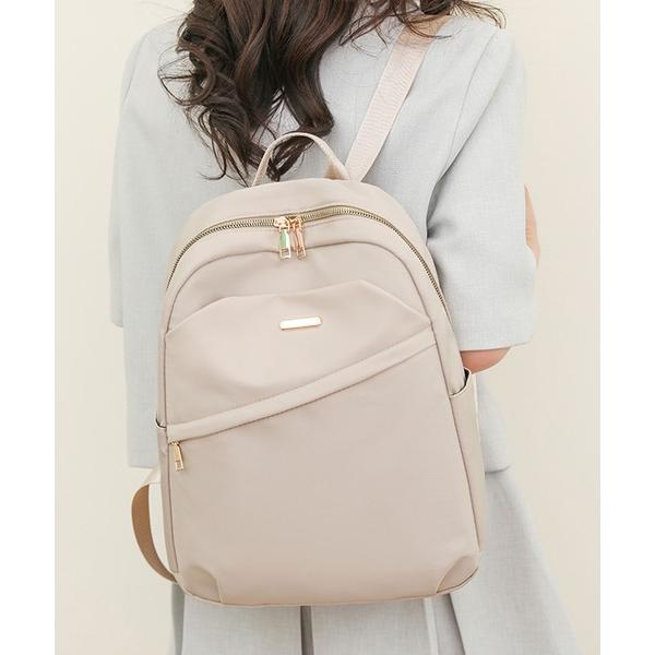 デイバック リュック 「A4収納・軽量」 撥水ラウンドシルエットレディースリュック/ビジネスリュック...