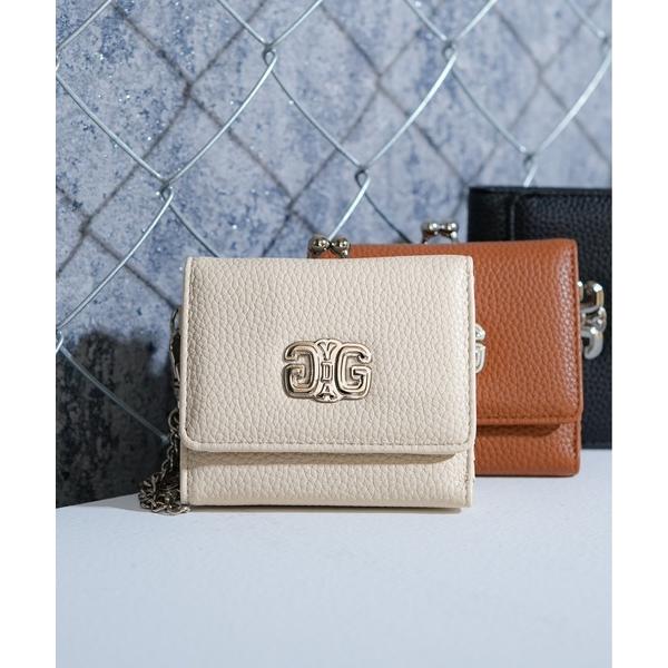 財布 「GYDA/ジェイダ」 PLAIN SERIES　チャーム付きがま口ミニウォレット レディース