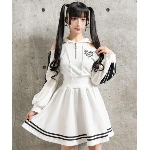 LAZYSLAY ニット セーター メタルロゴダメージニット レディース