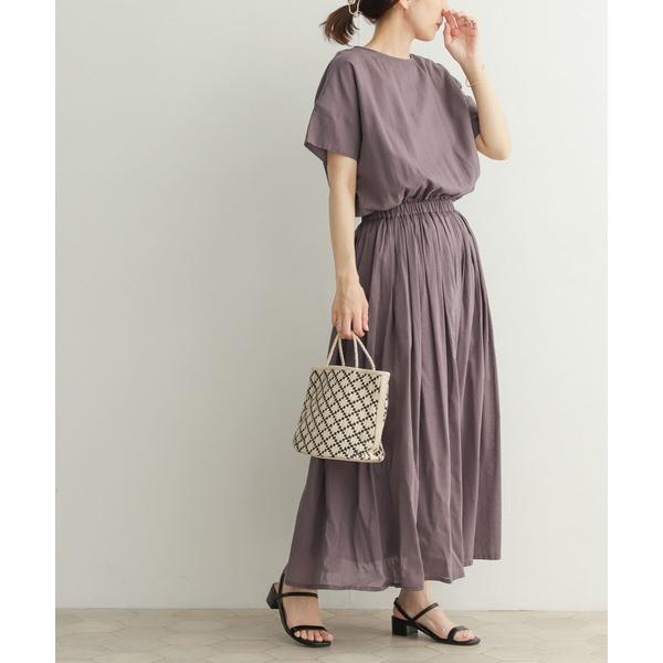 「URBAN RESEARCH DOORS」 半袖ワンピース MEDIUM パープル レディース