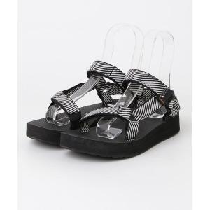「Teva」 フラットサンダル 24cm ブラック レディース