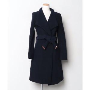 「Ted Baker」 花柄コート 2 ネイビー レディース