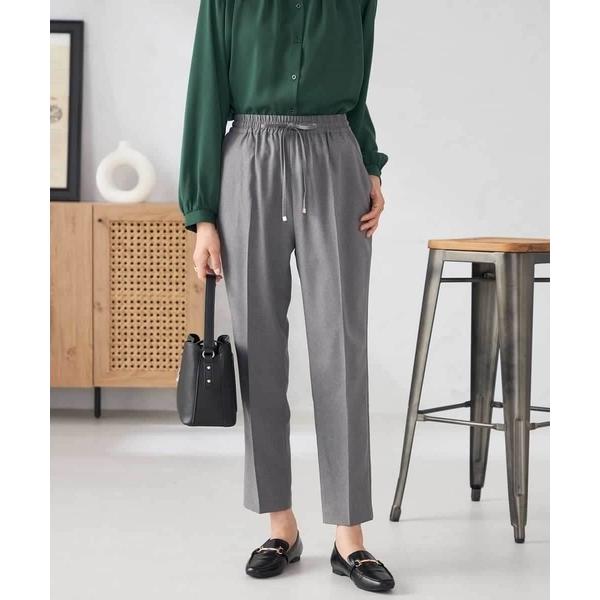パンツ 「洗える/イージーケア/ストレッチ/吸水速乾」美ラクるイージーテーパードパンツ レディース