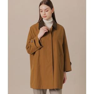 ステンカラーコート コート 「WEB・一部店舗限定」「ROSLEY/ロズリー」コットンナイロンピーチコート レディース