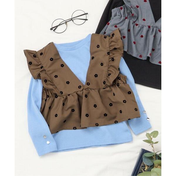 「ジュニア対応」フリルビスチェ＆インナー2Pセット キッズ 子供服 女の子