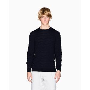 セーター ニット 「A|X アルマーニ エクスチェンジ」CL ジオメトリックパターン ニットプルオーバー メンズ