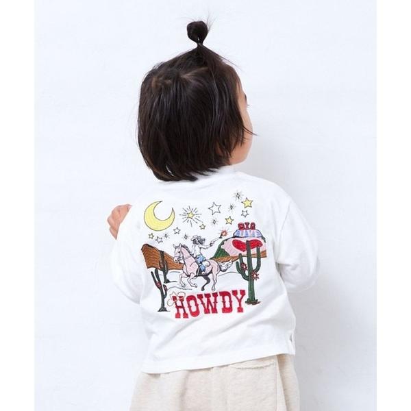 tシャツ 刺繍ロンT キッズ 子供服 男の子 女の子